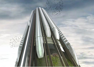 Illustration for article titled Could These Futuristic Buildings Really Change Human Behavior?